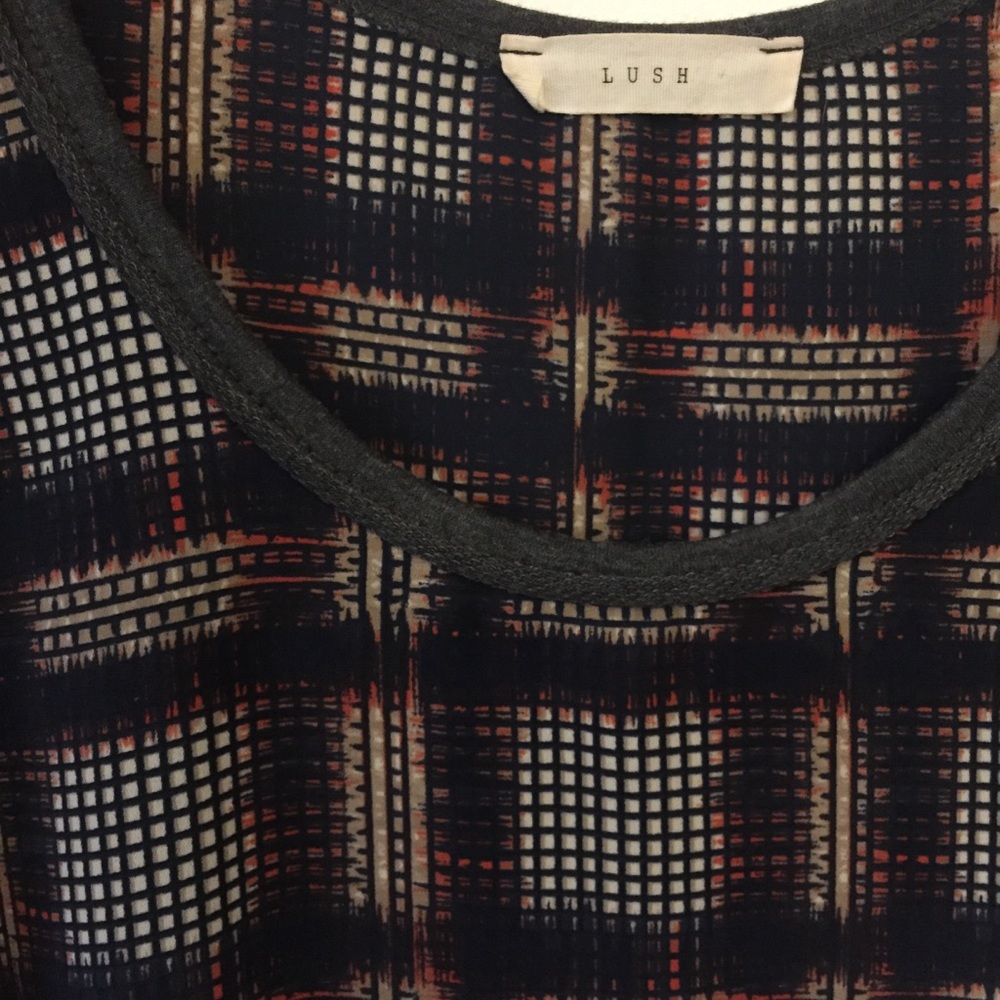 Lush Plaid-Pattern Tank Top - Picture 4 of 4